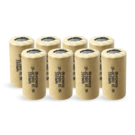 Ip Power High Rate Sub C Ni-Mh 3000mAh 8PK IP-NH-SC-3000-FT-8